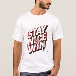 Camiseta Mantén lindo gana tipografía de diseño urbano