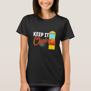 Camiseta Mantén lo Clásico Juegos de Arcade Retro de los 9
