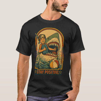 Camiseta Mantén Positivo retro
