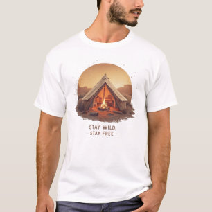 Camiseta Mantén tu esencia salvaje, mantén tu libertad ⛺