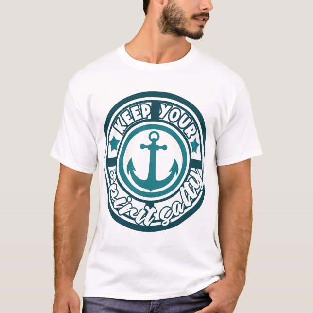 Camiseta Mantén Tu Espíritu Salado (Anverso)