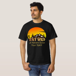 Camiseta Mantén tu Espíritu Salvaje y Libre Deja que la Nat