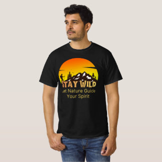 Camiseta Mantén tu Espíritu Salvaje y Libre Deja que la Nat