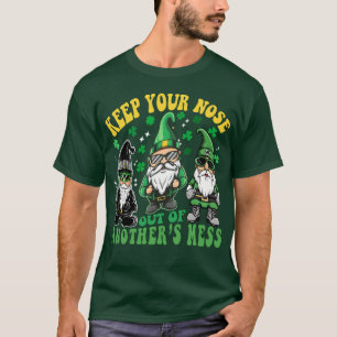 Camiseta Mantén tu nariz fuera gnomo divertido humor de vid