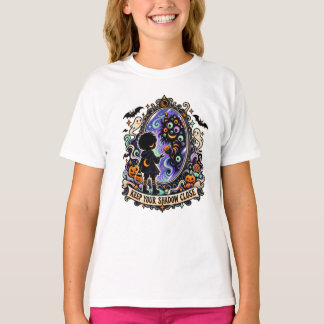 Camiseta Mantén Tu Sombra Cerca Espejo de Halloween