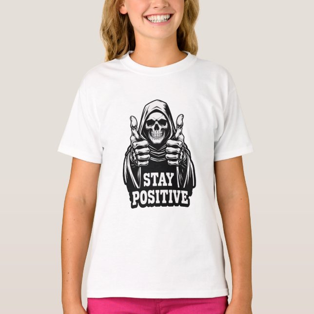 Camiseta Mantén una Actitud Positiva (Anverso)