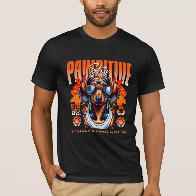 Camiseta mantén una actitud positiva (Anverso)