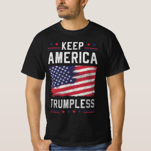Camiseta Mantener a Estados Unidos con la bandera política 