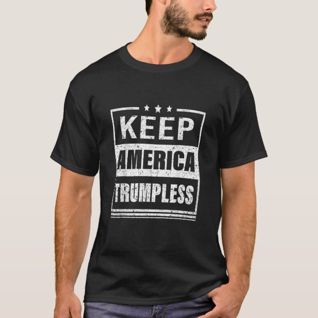 Camiseta Mantener a Estados Unidos con la Trump (Anverso)