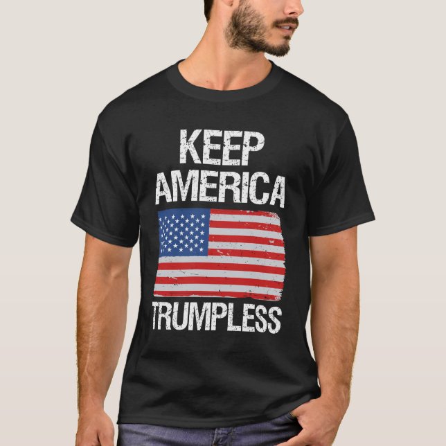 Camiseta Mantener a Estados Unidos con la Trumpless III (Anverso)