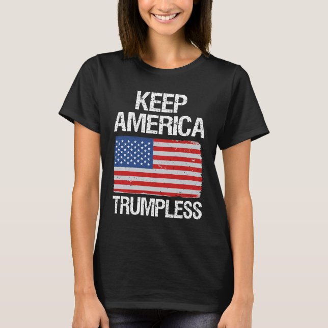 Camiseta Mantener a Estados Unidos sin Trump III (Anverso)