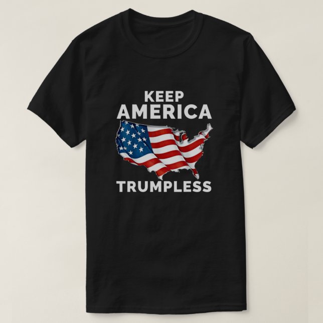 Camiseta MANTENER A ESTADOS UNIDOS TRUMPLESS T-Shirt (Diseño del anverso)