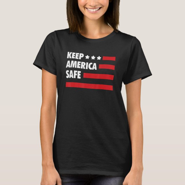 Camiseta Mantener a los Estados Unidos a salvo el 4 de juli (Anverso)