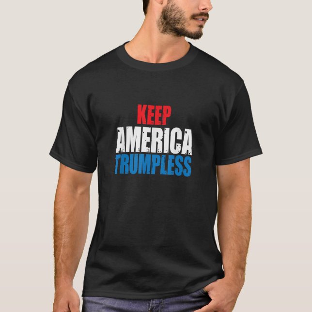 Camiseta Mantener a los Estados Unidos como camisas sin Tru (Anverso)