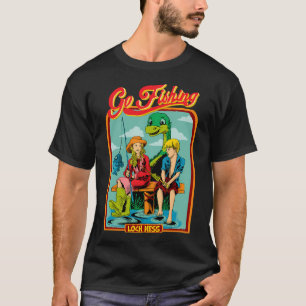 Camiseta Mantener a los niños enganchados a la pesca