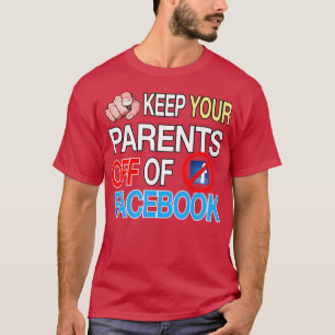 Camiseta Mantener a sus padres fuera del humor gracioso de 