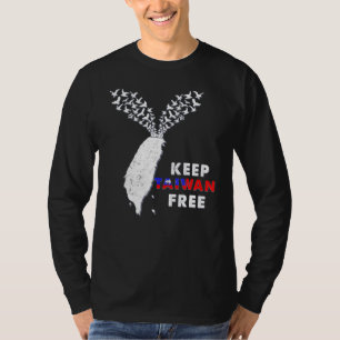 Camiseta Mantener a Taiwán libre con aves pacifistas voland
