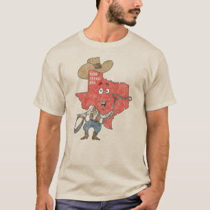 Camiseta Mantener a Texas con problemas de la vendimia roja