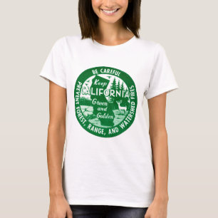 Camiseta Mantener California Green + Golden