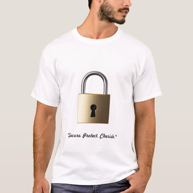 Camiseta "Mantener cerrado de forma segura" (Anverso)