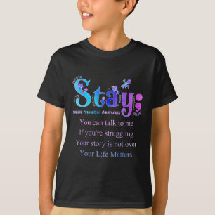Camiseta Mantener conciencia sobre la prevención del suicid