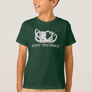 Camiseta Mantener diseño de pulpo a distancia