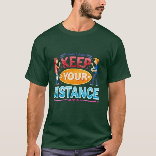 Camiseta Mantener distancia (Anverso)