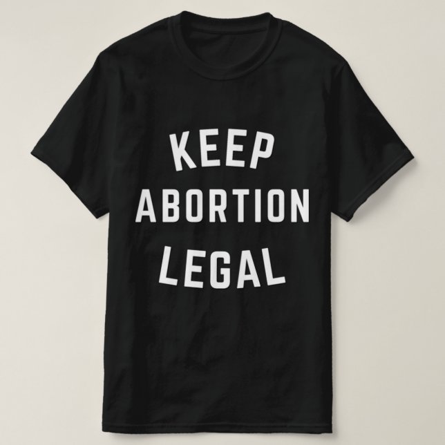 Camiseta Mantener el aborto como cartas blancas de bloqueo  (Diseño del anverso)