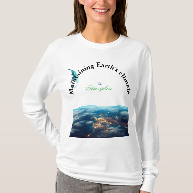 Camiseta mantener el clima de la Tierra (Anverso)