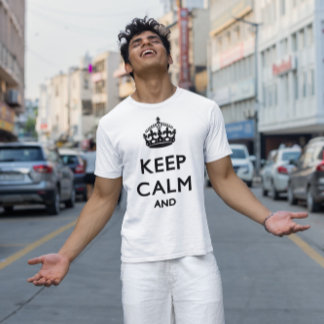 Camiseta Mantener el lema tranquilo - Mantener tranquilo el