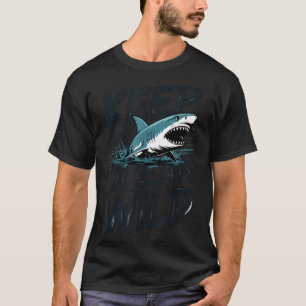 Camiseta Mantener el océano salvaje mensaje de conservación