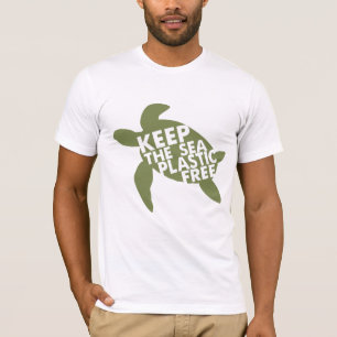 Camiseta Mantener el plástico del mar libre