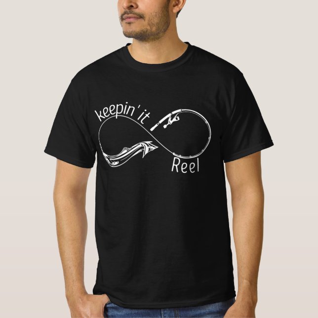 Camiseta Mantener el Rótulo Infinito de la barra de pesca d (Anverso)