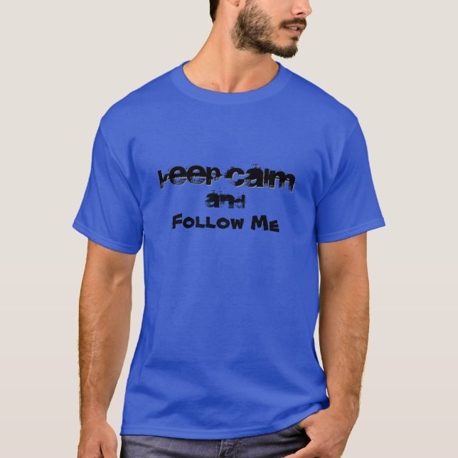 Camiseta mantener el texto editable en calma (Anverso)