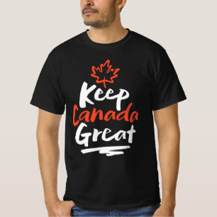 Camiseta ¡Mantener GRANDE a CANADÁ!  Hoja de Arce Canadiens