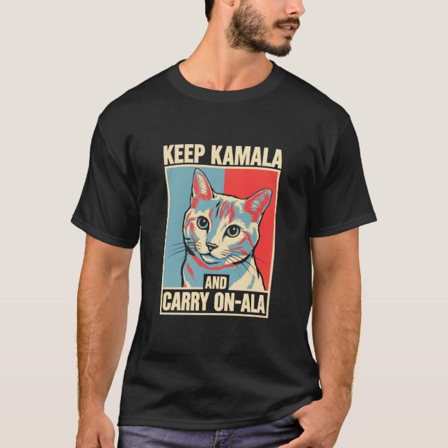 Camiseta Mantener Kamala y llevar a cabo la A-La LA Kamala  (Anverso)