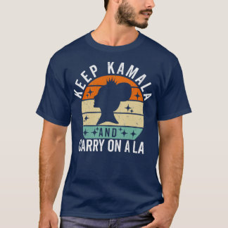 Camiseta mantener kamala y seguir a la vintage de el mehdi