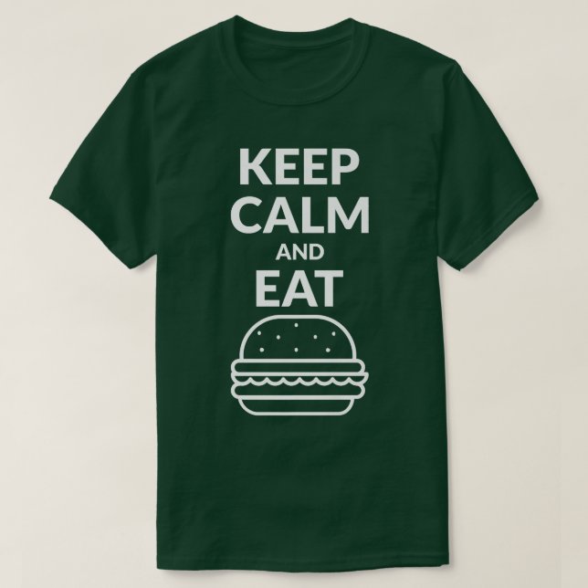 Camiseta Mantener La Calle Y Comer Hamburguesa (Diseño del anverso)