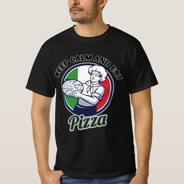 Camiseta Mantener La Calle Y Comer Pizza (Anverso)
