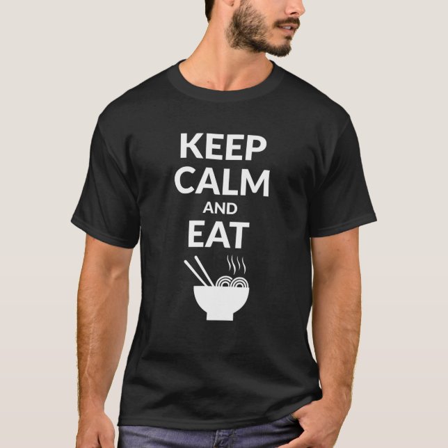 Camiseta Mantener La Calle Y Comer Ramen (Anverso)