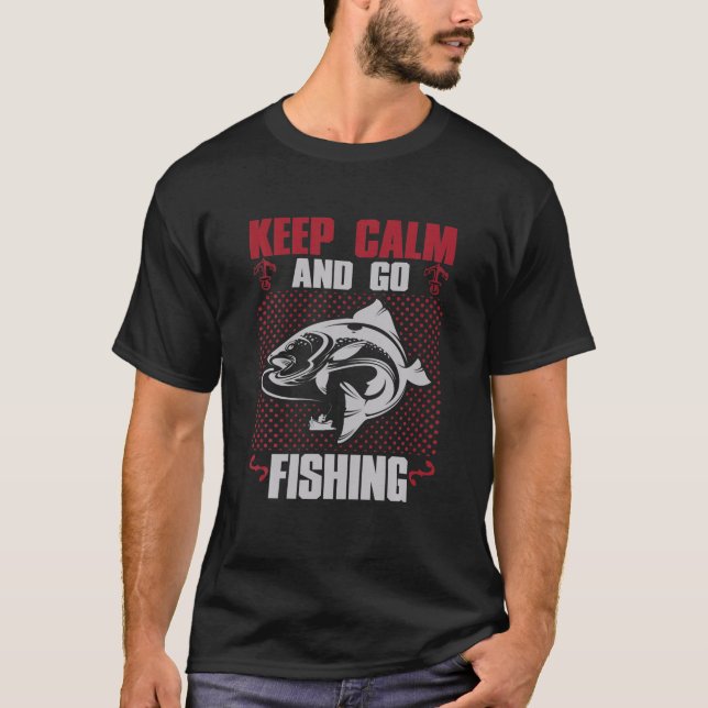 Camiseta Mantener La Calle Y Ir De Pesca (Anverso)