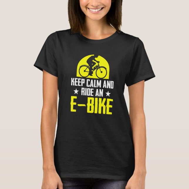 Camiseta Mantener La Calle Y Pasear En Bicicleta Eléctrica  (Anverso)