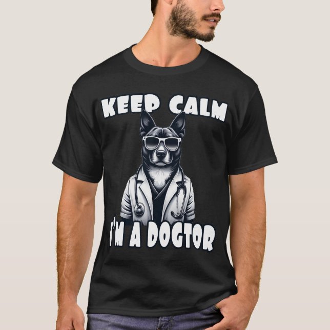 Camiseta Mantener La Calma De Un Dogador (Anverso)