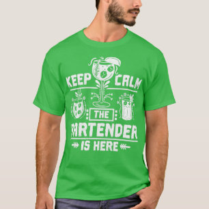 Camiseta Mantener la calma del barman
