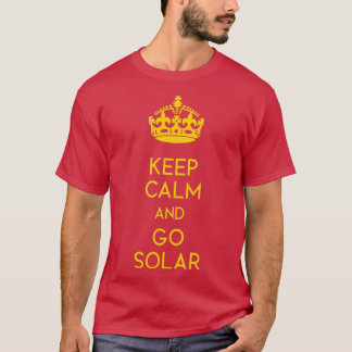 Camiseta Mantener la calma e ir amarillo solar