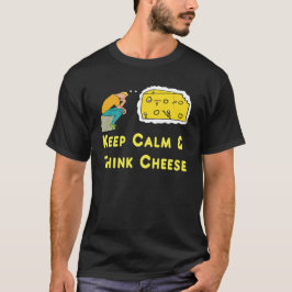 Camiseta Mantener la calma en el bollo de queso