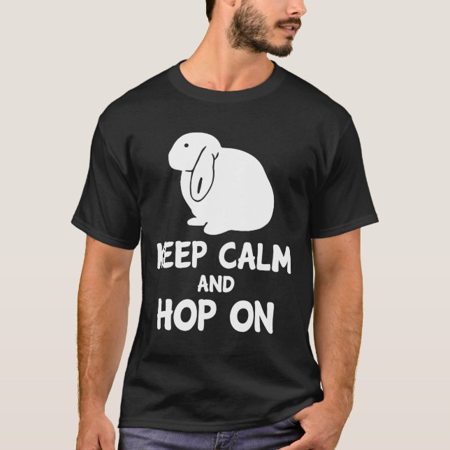 Camiseta Mantener La Calma En El Conejo Minitorro De La Cam (Anverso)