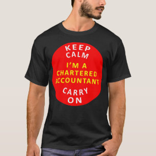 Camiseta Mantener La Calma En El Contador De Chartered