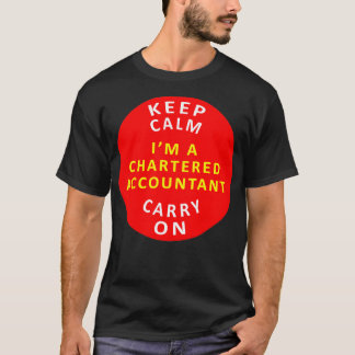 Camiseta Mantener La Calma En El Contador De Chartered