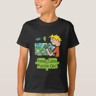 Camiseta Mantener la calma en el rompecabezas